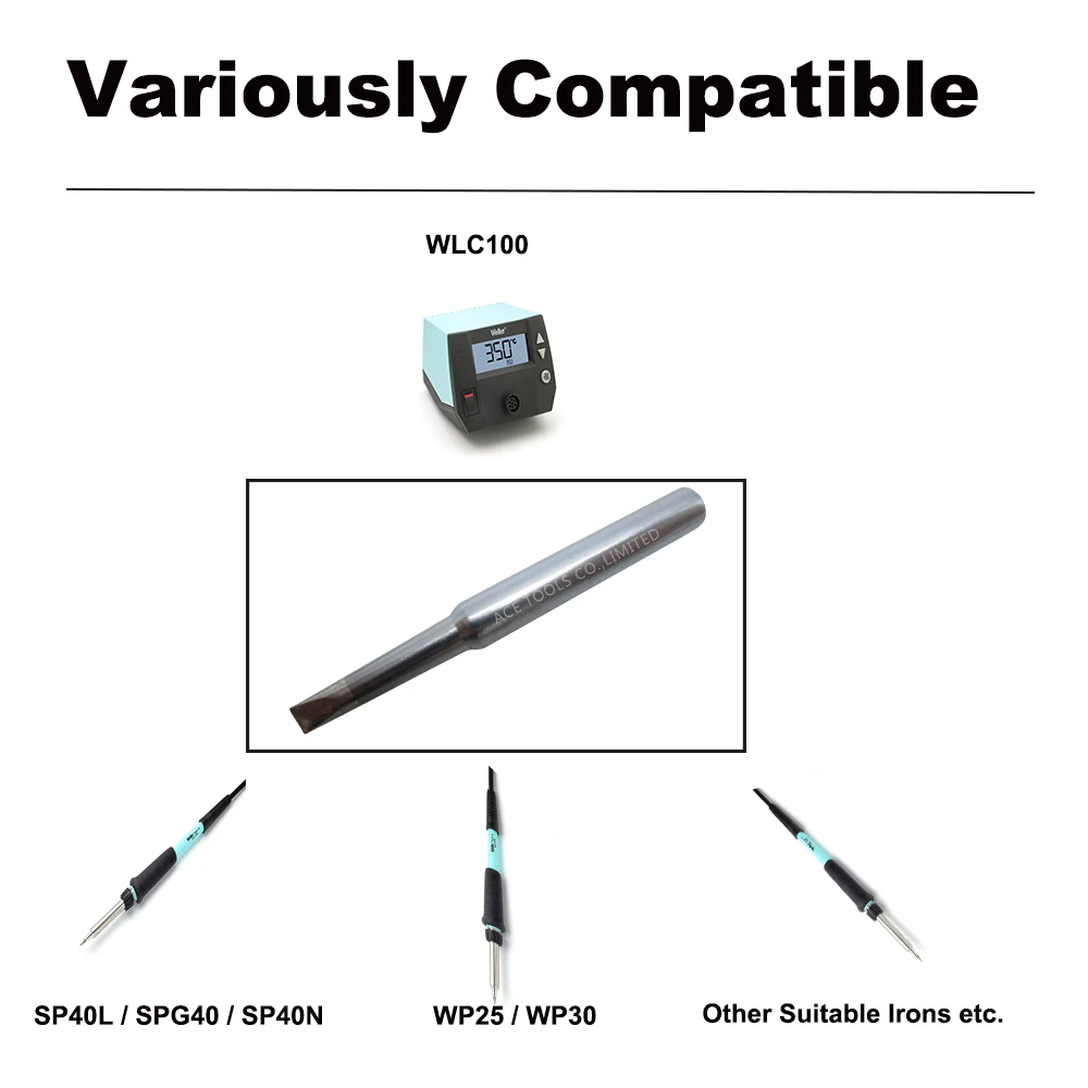 

5 PCS ST-D32 Replacement Soldering Tip Screwdriver 3.2mm Fit WELLER SP40L SP40N SPG40 WP25 WP30 WP35 WLC100