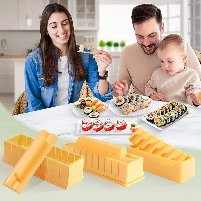 

Sushi Making Kit Sushi Maker DIY Sushi Maker Tool, Molds for Making Sushi Rice Roll,Sushi Maker Kit for Beginners