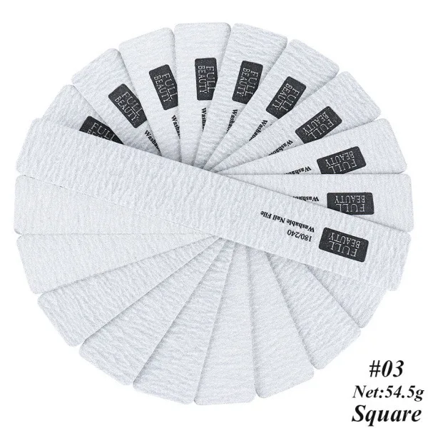 

Polished Nail Tools Repair Nail File10pcsnailwithout Deformation Wash