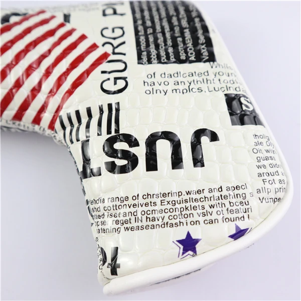 Чехол для клюшки гольфа с магнитной застежкой американским флагом из