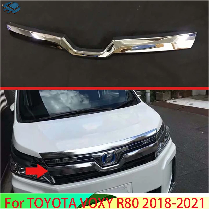 

For TOYOTA VOXY R80 2018-2021 Car Accessories ABS Chrome Door Handle Bowl Cover Cup Cavity Trim Insert Catch Molding Garnish