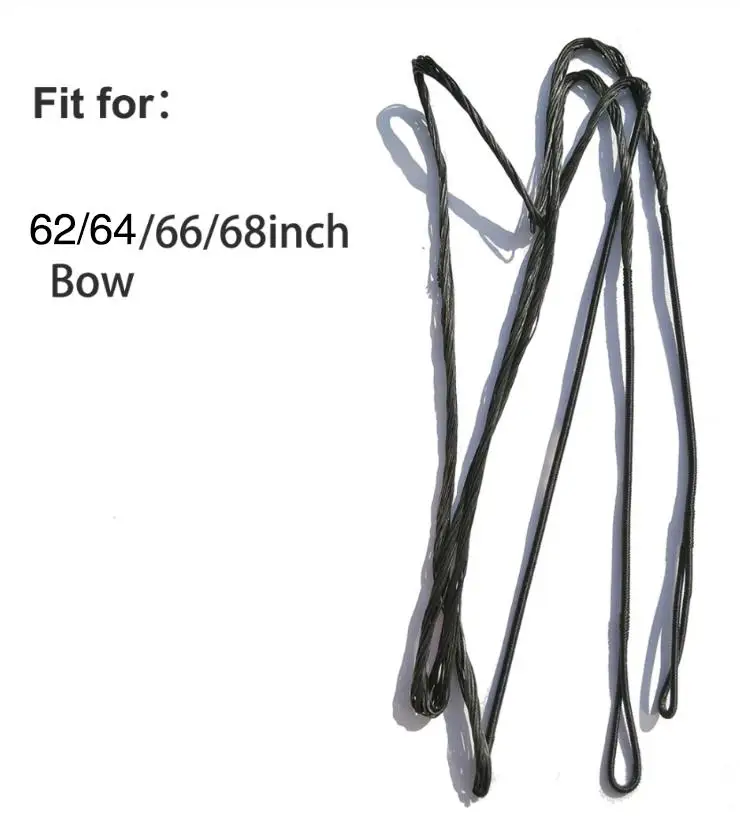 

Durable Arrow Rope Strings Various Size Tackle Archery Recurve Bow Outdoor Bowstring Adjustable Replacement Shooting Black