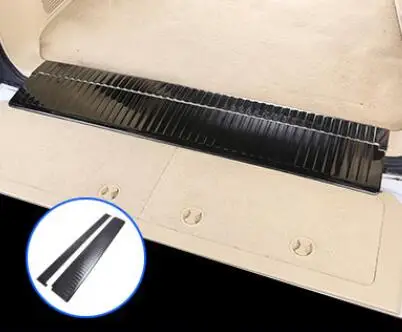 Inner Black 2PCS Для Toyota Land Cruiser 2008- аксессуары Автомобильная задняя защитная решетка порог для багажника Защитная панель для автостайлинга - Название цвета: Inner Black 2PCS
