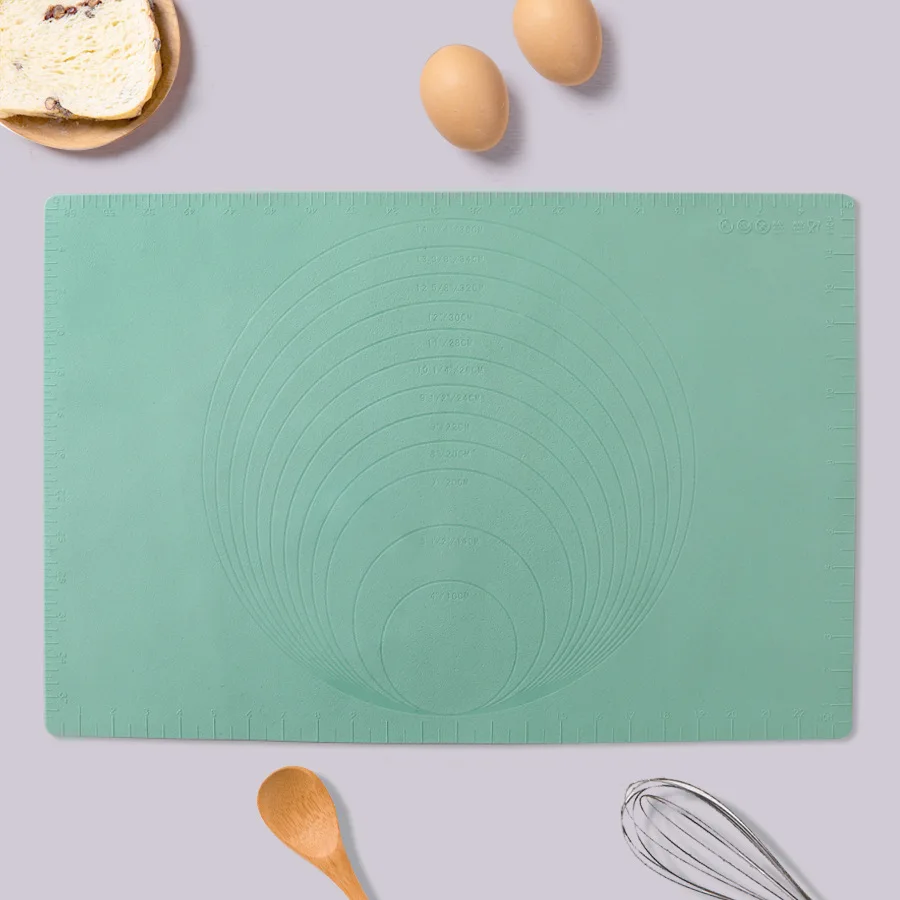 

60*40 food grade silicone and flour mats non-slip non-stick scaled flour mats high temperature baking kneading flour mats