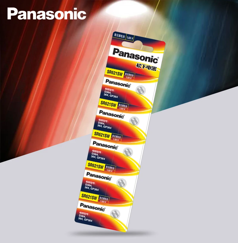 1 упаковка SR621SW оксид серебра 6 8 мм * 2 батарейки для Panasonic AG1 364 164 D364 L621 55 v |