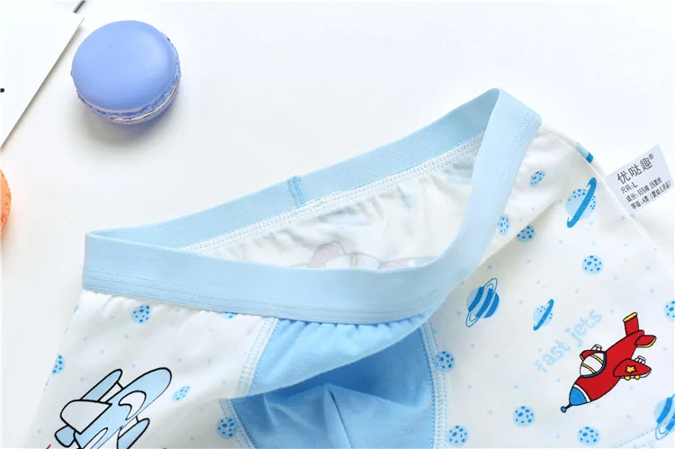 2 шт./лот с героями мультфильмов нижнее белье для мальчиков мягкие дышащие