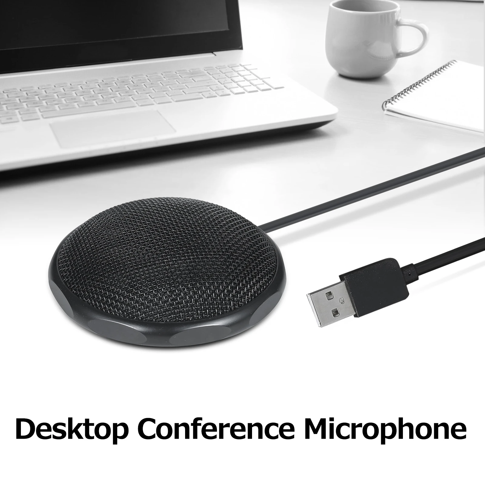

Настольный микрофон с вращением на 360 °, портативный конденсаторный USB-микрофон для записи речи и вещания, голосовой микрофон для игр