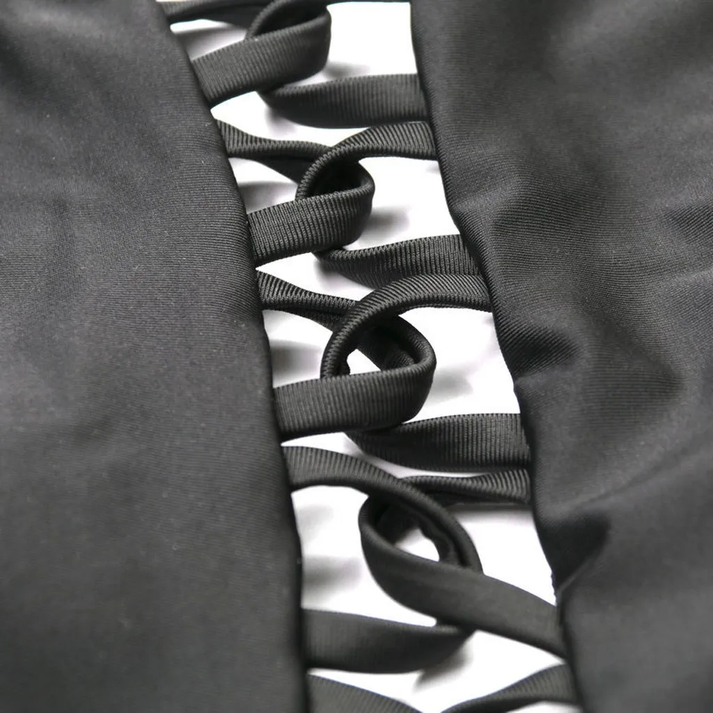 Сексуальный женский бюстгальтер с чашками пуш-ап бандажный комплект бикини