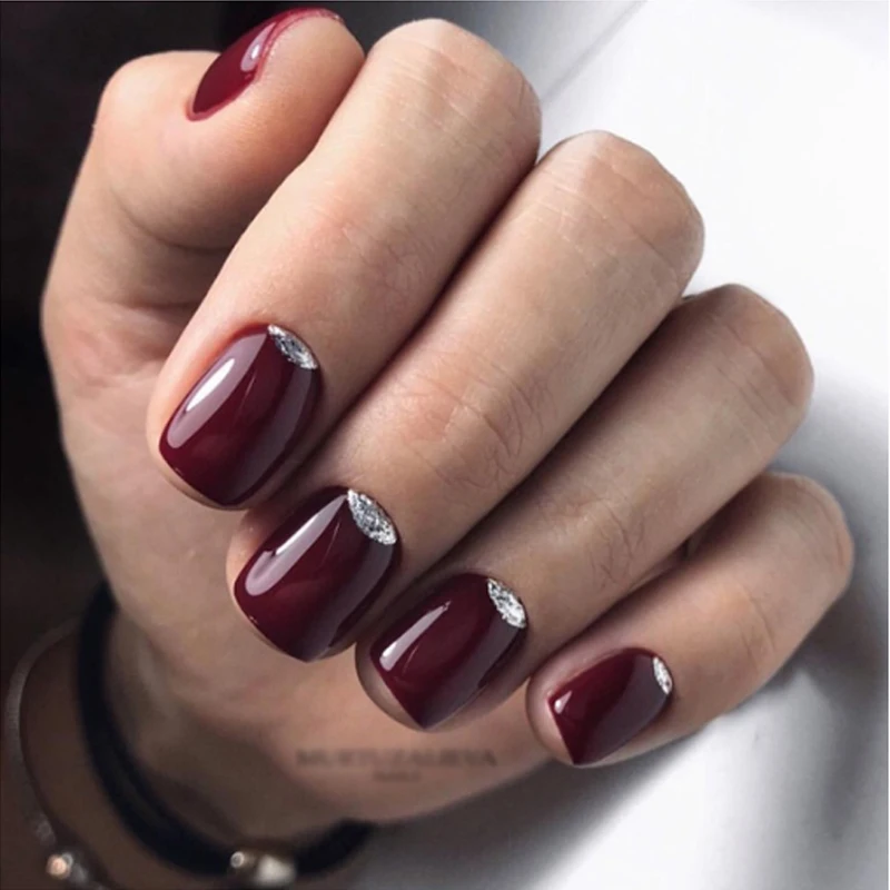 Гель-лак для ногтей серии CLAVUZ винно-красного цвета 8 мл УФ-чистый цвет