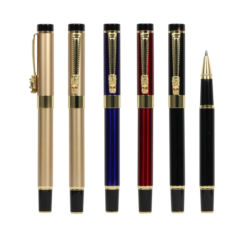 Винтажная цветная металлическая гелевая ручка Kawaii симпатичный изготовленный на