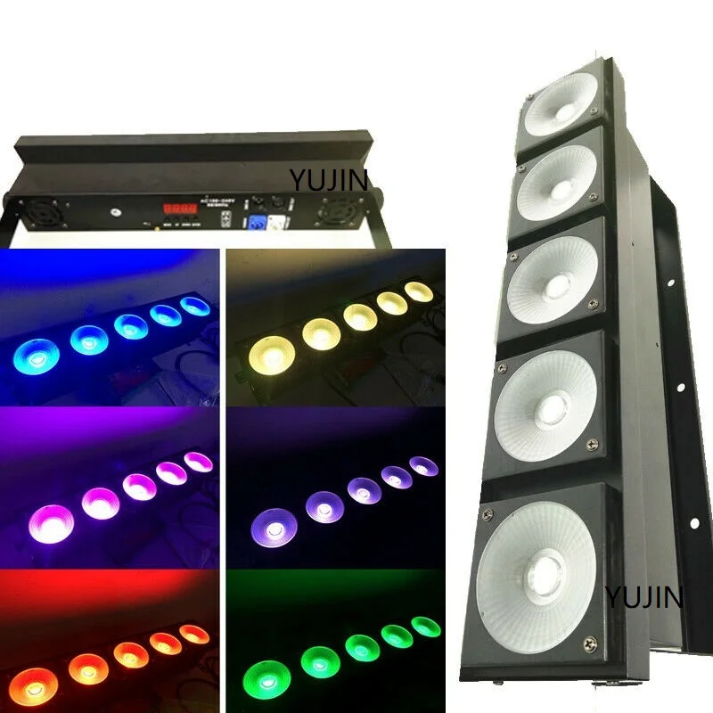 Сценическое профессиональное освещение 5 глаз 5x30 Вт RGB 3 в 1 COB Светодиодный