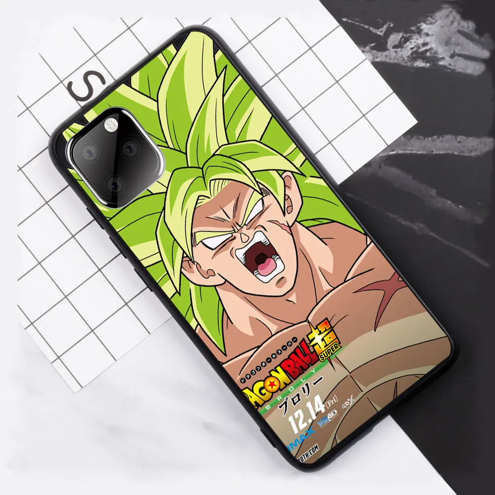 Фильм Dragon Ball Super Broly WU чехол для телефона для iPhone 11 pro max 5S 6 6s 8 7Plus X XS чехол для max XR для samsung A50 S10 Plus