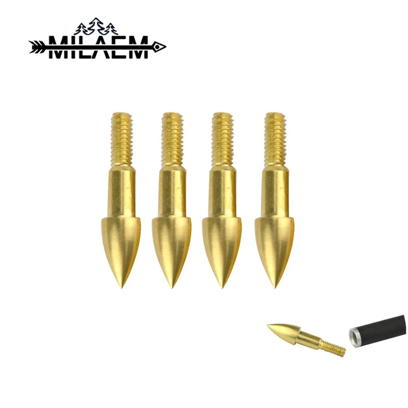 

12 pcs Archery Gold Arrowhead 75 Grain Broadheads Hunting Target Point Broadheads Tips DIY Outdoor Shooting TrainingAccessories