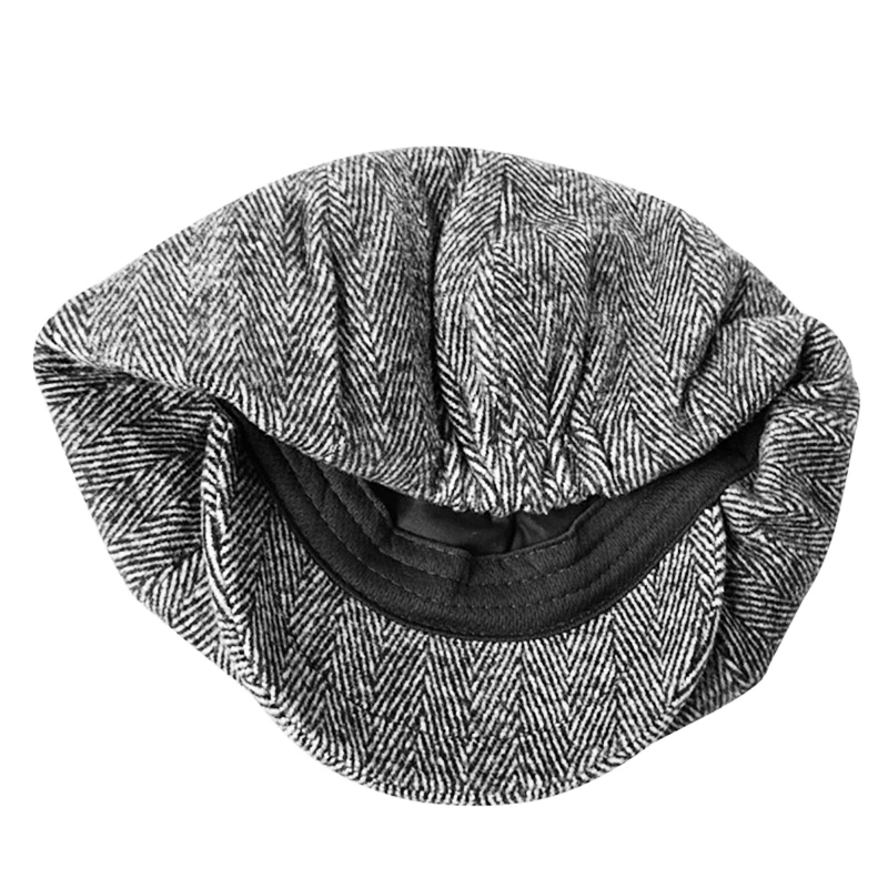 Casquette, шерстяные кепки Newsboy для мужчин, серые, в елочку, плоские шапки, для женщин, кофейного цвета, британские художники, шапка, осенне-зимние шапки и шапки BLM09