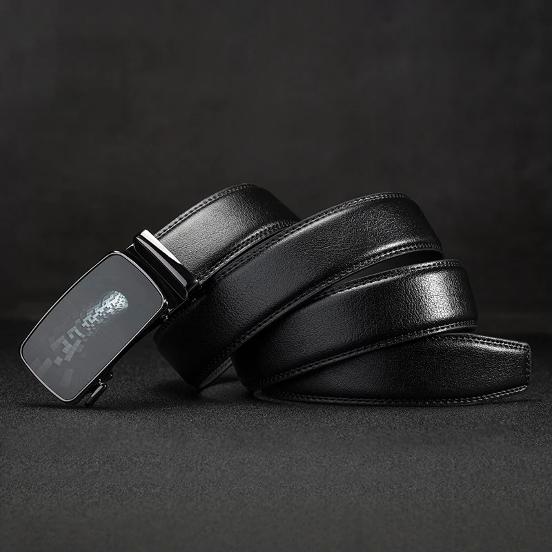 cow genuine leather luxury strap male belts for men fashion Men's Belts Automatic Buckle designer High Quality brand | Аксессуары