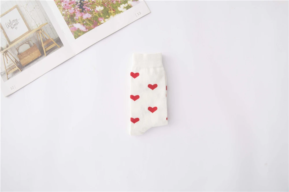 INS/Ulzzang носки для девочек в стиле Харадзюку с забавными рисунками фруктов и животных; носки в полоску с изображением котенка, яйца, сердца, ананаса; Рождественский подарок