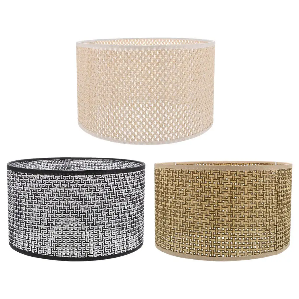 

Тканый абажур, Прочный компактный подвесной потолочный светильник ручной работы E27, лаконичный стиль, современные аксессуары для освещения...