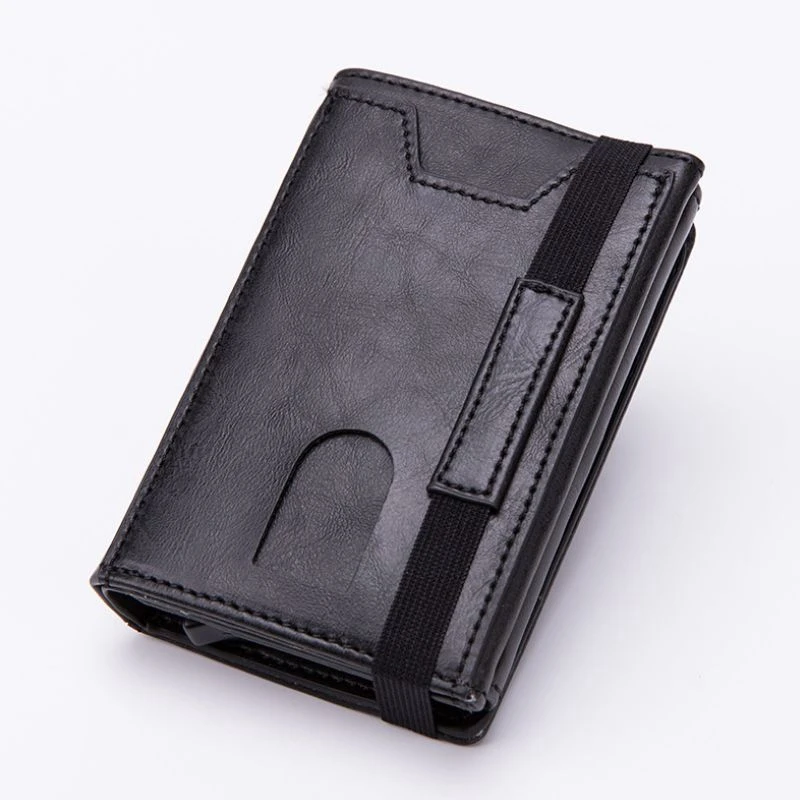 Новинка мужской трехскладной мини-кошелек с Rfid-защитой и отделением для