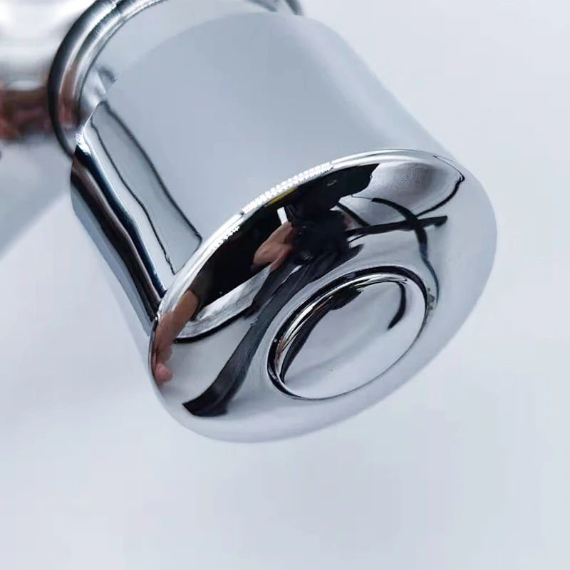 Хромированный смеситель для раковины водопроводный кран с задержкой времени и