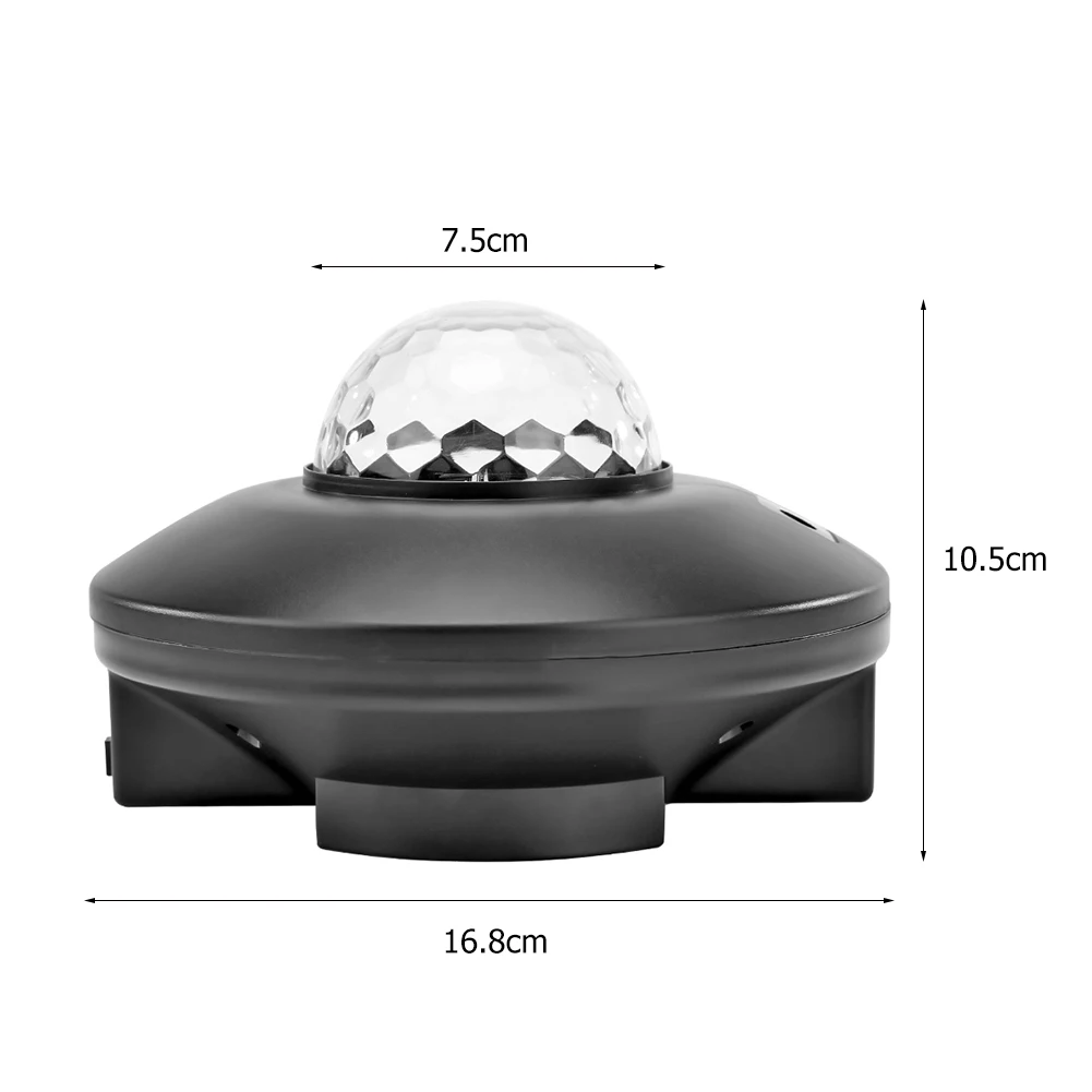 

Creative LED Starry Sky Rotation Light Sound Remote Control Music Disco DJ Stage Effect Night Lamp Colorful Light