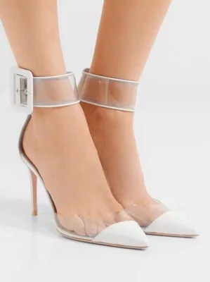 

One word with transparent fairy high heel women's shoes sexy toe sexy sandals