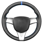 Черная искусственная кожа, прошитая вручную модель телефона для Toyota 86 2016-2019 Yaris 2016-2019 Subaru BRZ 2016-2019