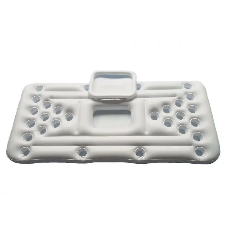 

28 Cup Holder Inflatable Beer Pong Table New 2021 Summer Pool Float Water Party Fun Raft Floating Pool Pong Game Air Mattress