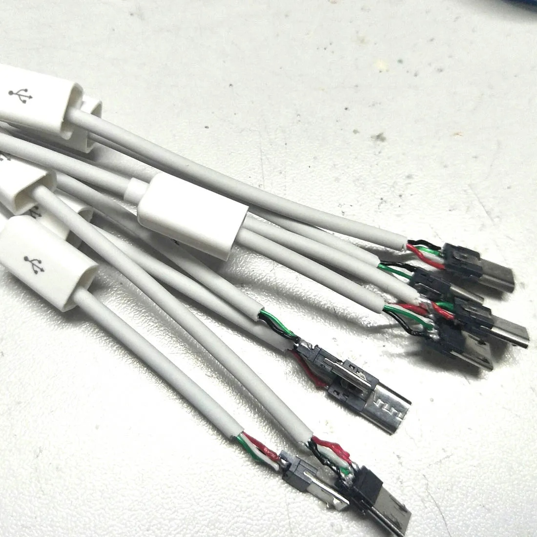 10 комплектов тип сварочной проволоки 4Pin 5PIN 1A/2A большой ток DIY Micro USB штекер разъемы комплект соединителей w/Чехлы OTG разъем