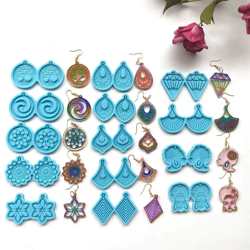 

Earring Resin Mold is Used for Resin Casting Jewelry Making Ultraviolet Resin