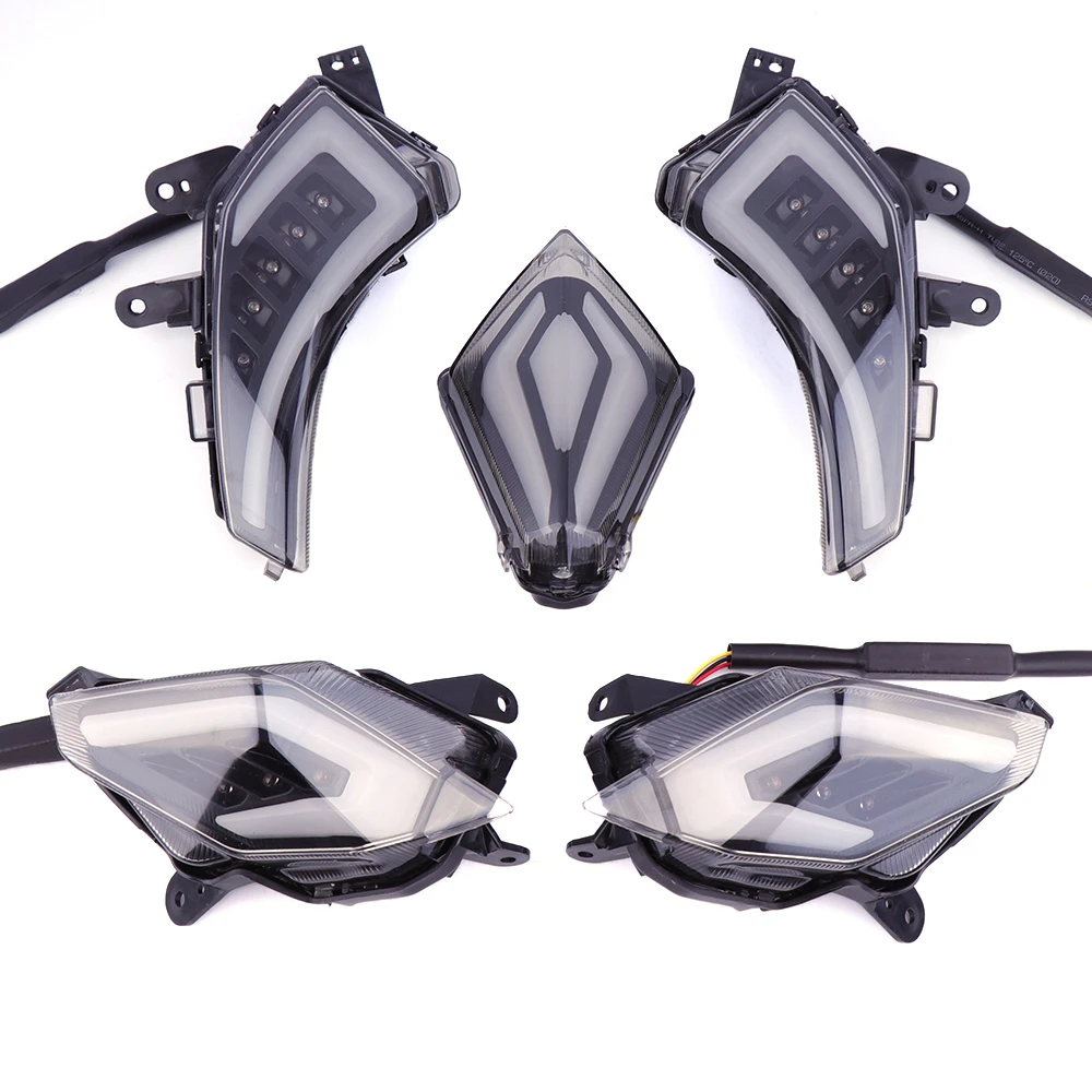 Smoke KEMiMOTO для YAMAHA TMAX 530 2012 2013 Tmax530 задний тормозной светильник светодиодный задний передний указатель поворота - Цвет: Smoke