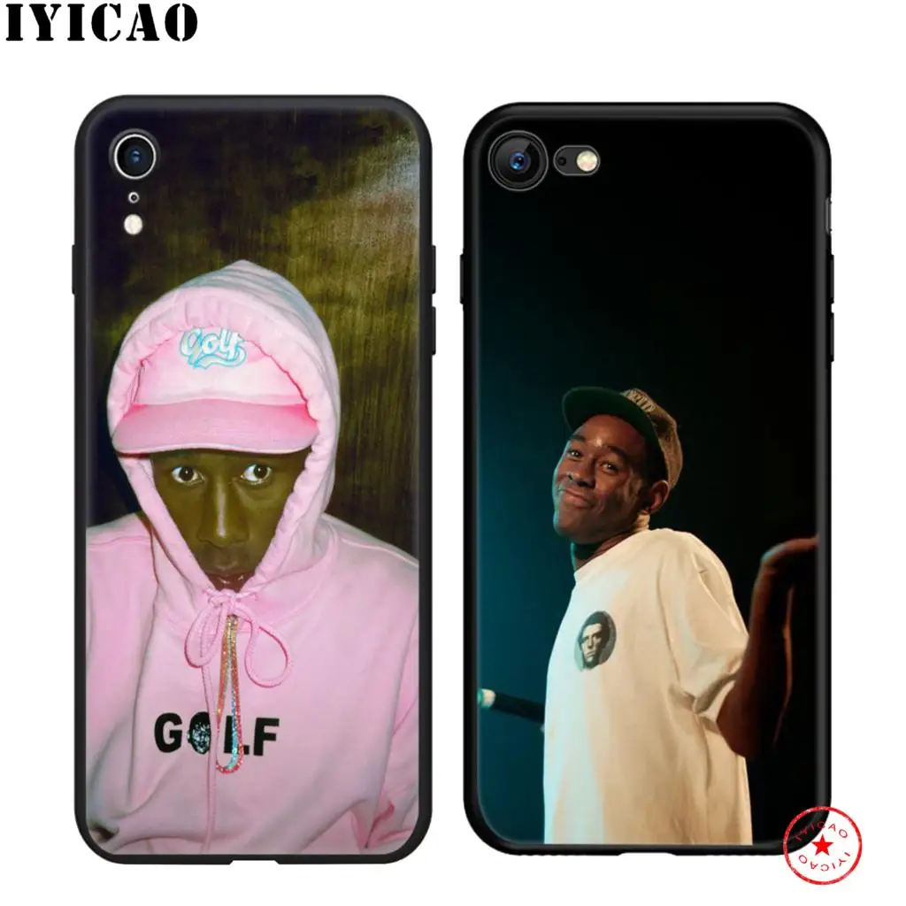Мягкий Черный силиконовый чехол IYICAO tyler the creator для iPhone 11 Pro Xr Xs Max X или 10 8 7 6 6S Plus 5 5S SE
