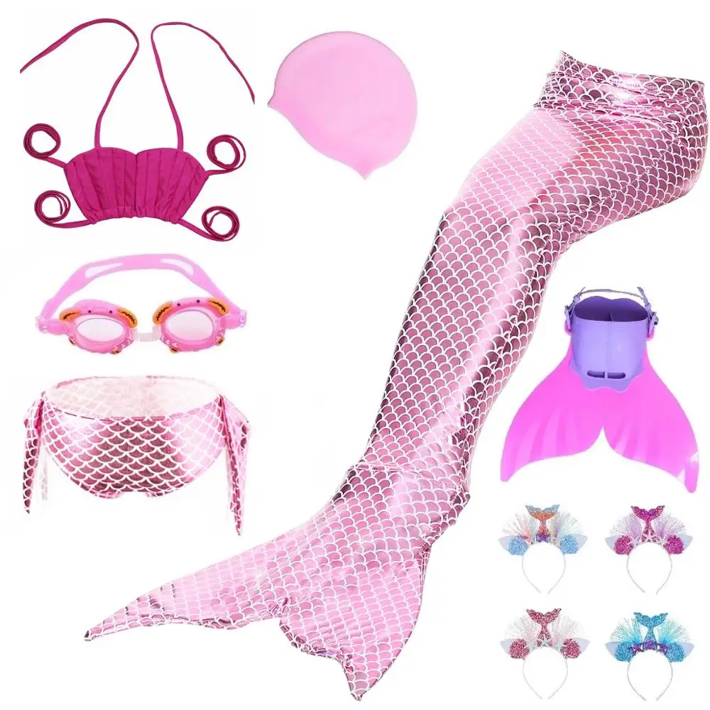 2020 горячая Распродажа женский костюм русалки для плавания детские костюмы