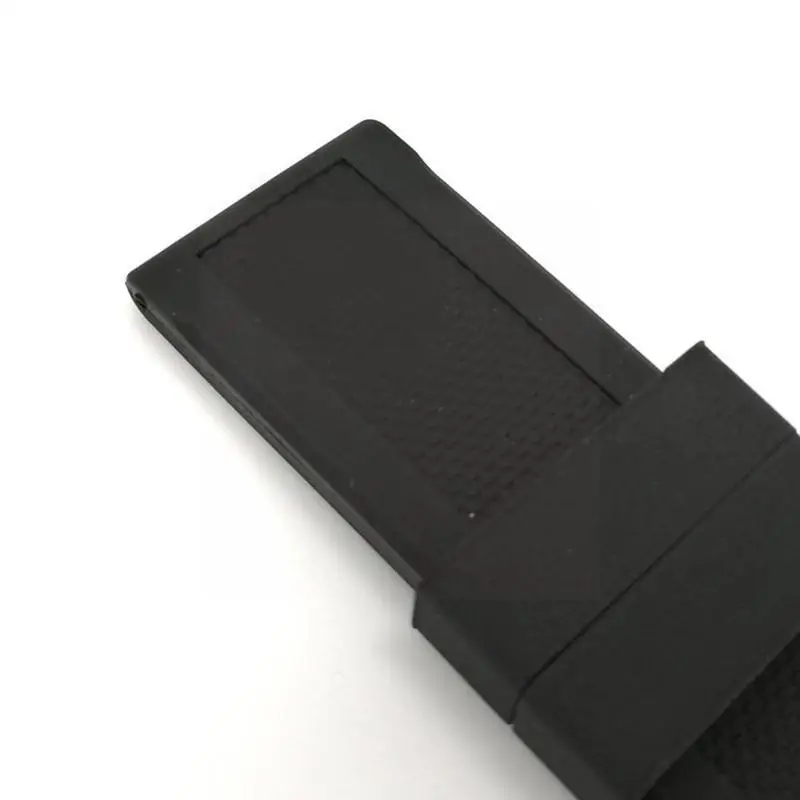 Ремешок силиконовый для часов Luminox Access G7W5 мягкий черный спортивный браслет