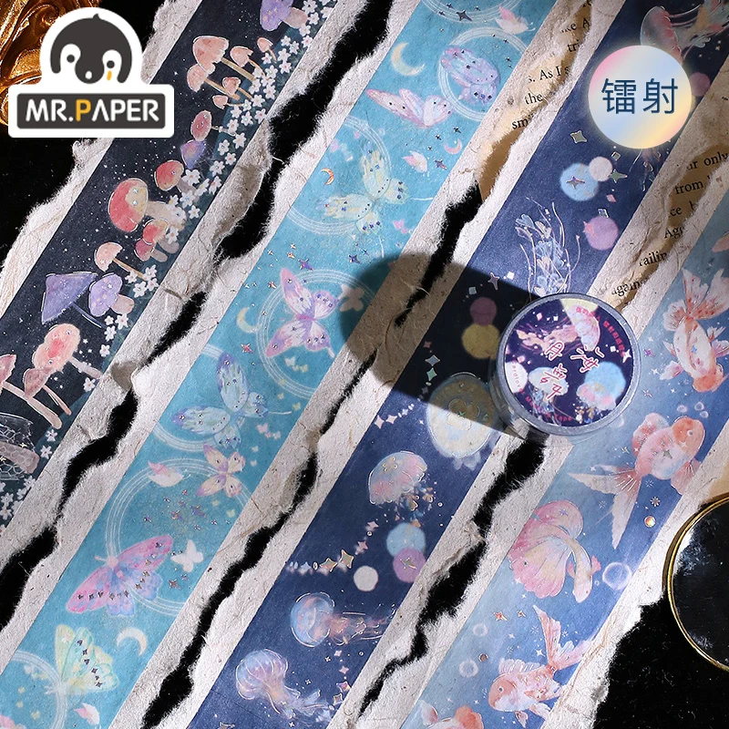 

Mr.Paper 4 Дизайн Лазерная и бумажная лента вентилятор Ye Shengge серия Сделай Сам креативное руководство бронзовая бумажная лента отделочный матер...