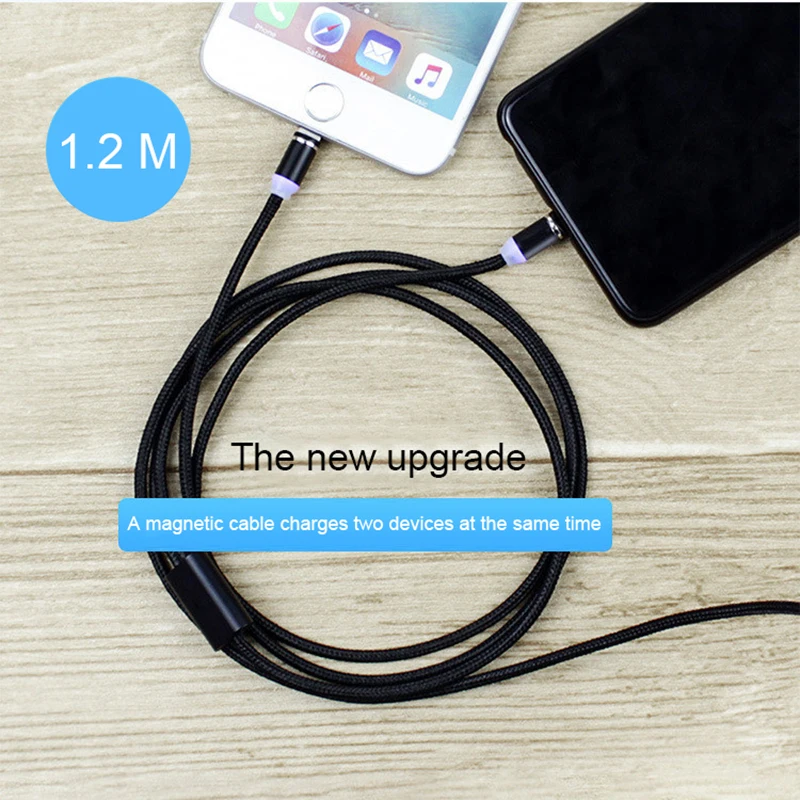 Магнитный USB C 8 Pin кабель для iPhone 11 XR X XS Max быстрая зарядка Samsung S10 S8 9 магнитное