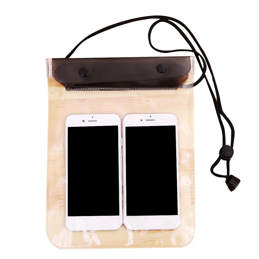 

Beach PVC Cover Case Diving Transparent Storage Phone Holder Sealing Large With Lanyard Swimming Underwater Waterproof Bag