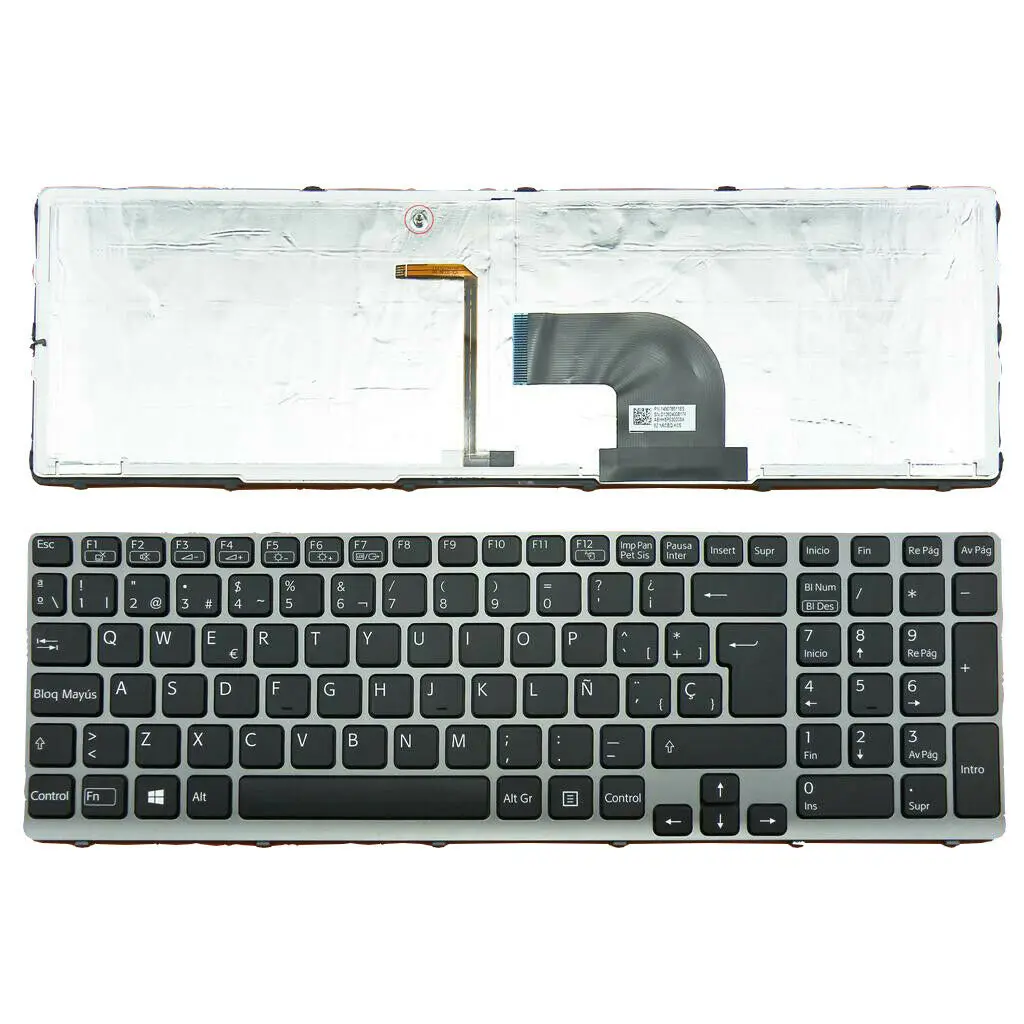 Сменная испанская клавиатура для SONY VAIO SVE15 SVE-15 SVE151 SVE1511 SP с подсветкой - купить по