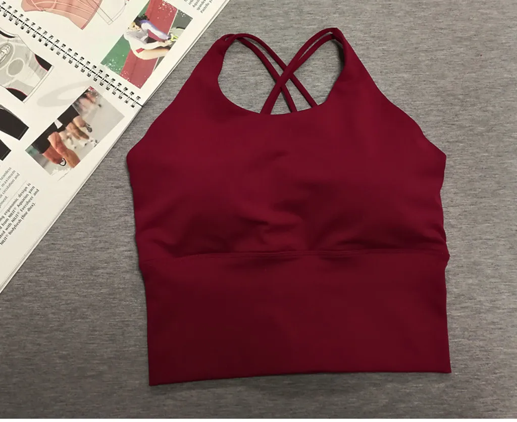 Женский спортивный бюстгальтер спереди сексуальный Brathable топ пуш-ап женский для