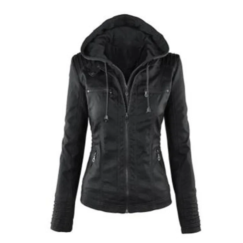 Женская теплая куртка с капюшоном Goth Готическая длинным рукавом верхняя одежда