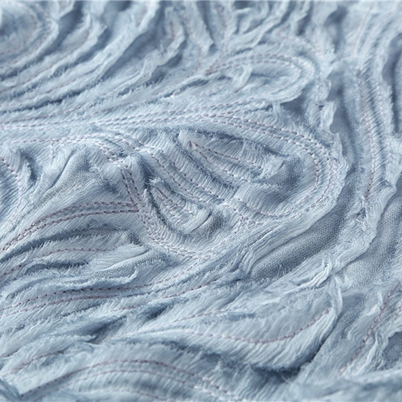 Платье из 100% шелка высокого качества с градиентной аппликацией без рукавов