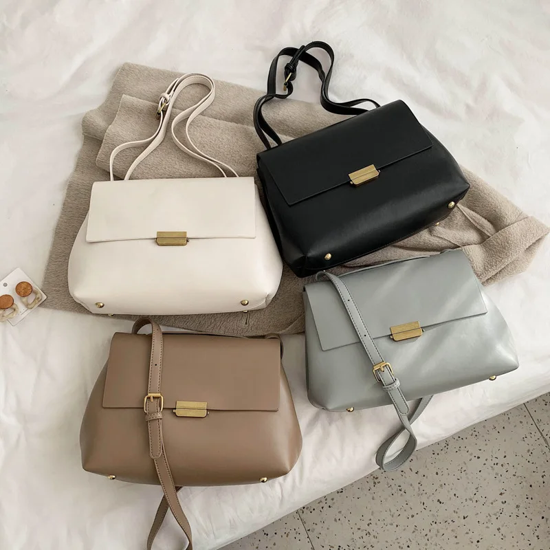 Новинка 2020 женская сумка через плечо из искусственной кожи мягкая кожа