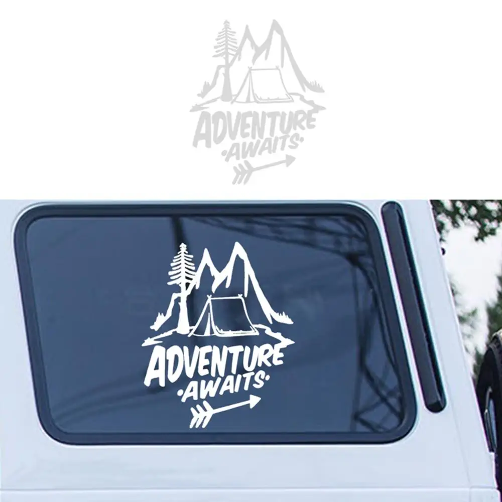 Наклейка на бампер Приключения 18 х20 см|Наклейки автомобиль| |