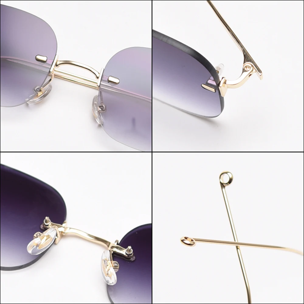 Очки солнцезащитные мужские и женские в квадратной оправе без опрасветильник