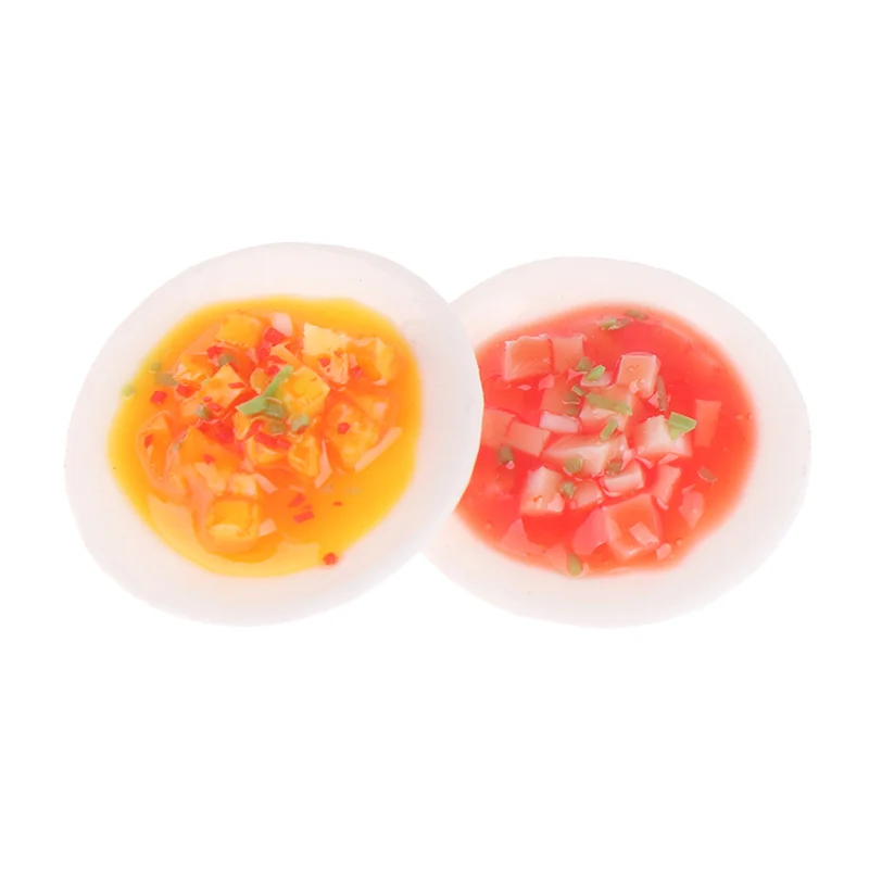 

1Pcs 1:12 Dollhouse Miniature Mapo Tofu Crab Tofu Model Kitchen Decor Accessories Mini Kitchen Food