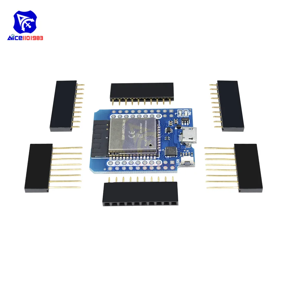 Diymore WeMos D1 мини ESP8266 ESP32 ESP-WROOM-32 WI-FI Bluetooth модуль CP2104 макетная плата с булавки для Arduino
