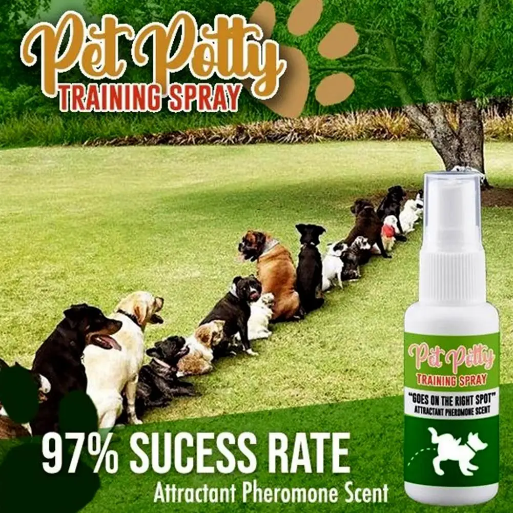 

Effective Pet Dog Toilet Training Dog Potty Training Aid Spray Puppy Cat Pet Toilet Training Sprayed Positioning Defecation 30ml