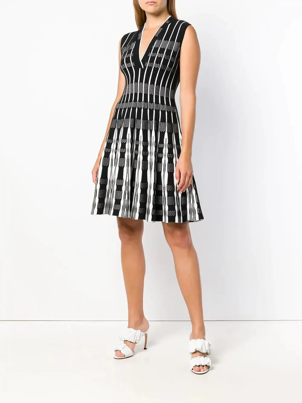 

Высококачественное Сексуальное Женское Платье с v-образным вырезом в полоску из вискозы, Простое Элегантное вечернее платье для выпускного...