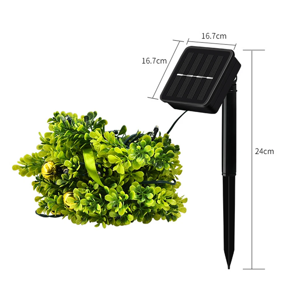 Солнечный цветной светильник с гирляндой водонепроницаемый светодиодный