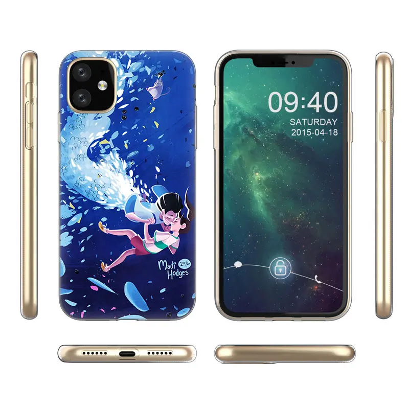 Силиконовый прозрачный чехол для Apple iPhone 11 Pro XS Max X XR 6 6s 7 8 Plus 5 5s SE Модный в стиле