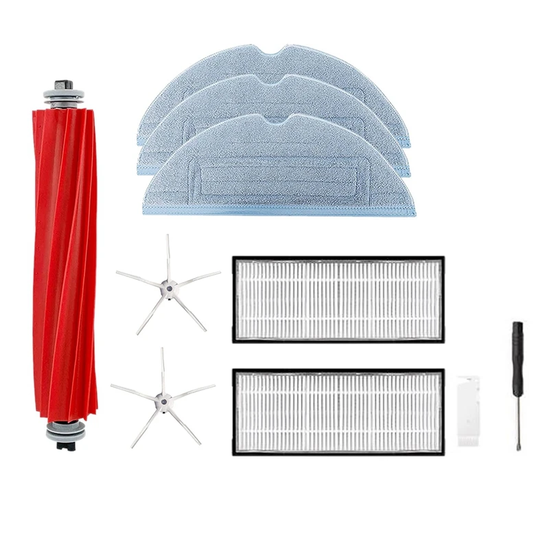 

10 Pcs Accessories Kit For Xiaomi Roborock T7S T7S Plus S7 Replaceable, Rolling Brush Filter Side Brush Mop Accessories